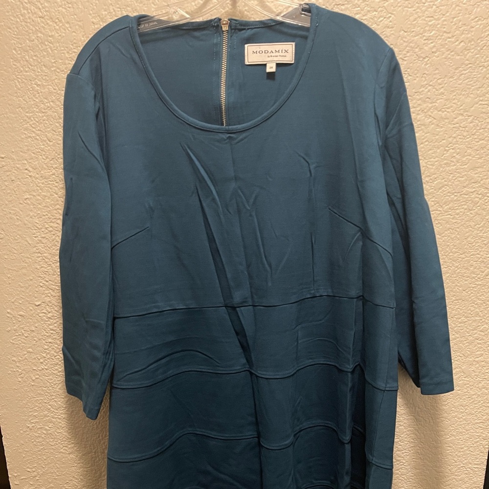 Moda Mix Elegant Teal Dress
